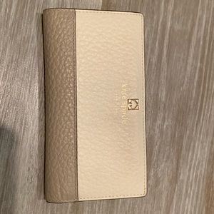 Cream colored Kate Spade wallet